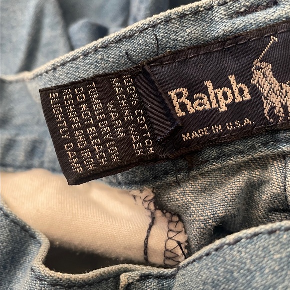 Ralph Lauren Vintage Blue Denim Shorts - Picture 4 of 7